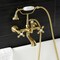 Kingston Brass AE557T7 7-Inch Wall Mount Tub Faucet with Hand Shower, Brushed Brass AE557T7 - alternate 3